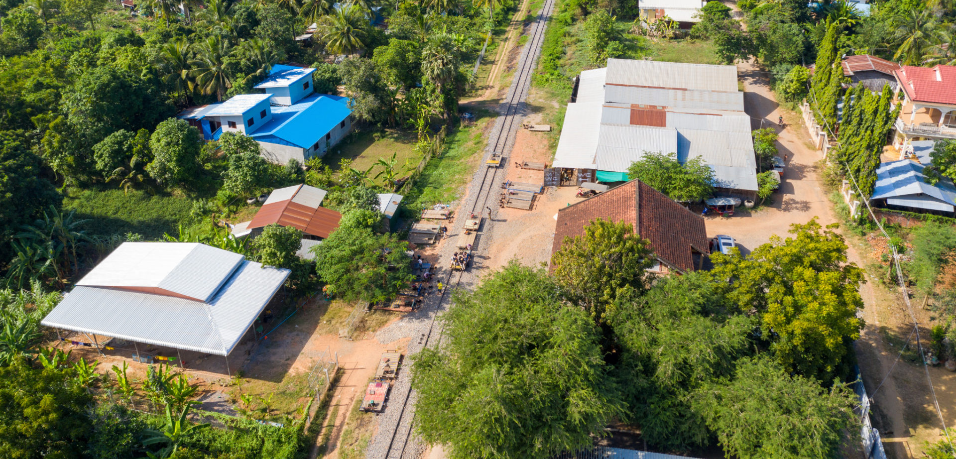 Bamboo Train Station Thailand Reisen Reber